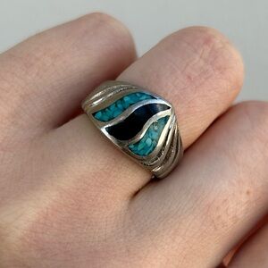 Turquoise Wave Ring